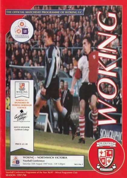 Woking v Northwich Victoria  30-Aug-1997