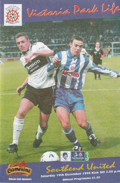 Hartlepool United v Southend United 19-Dec-1998