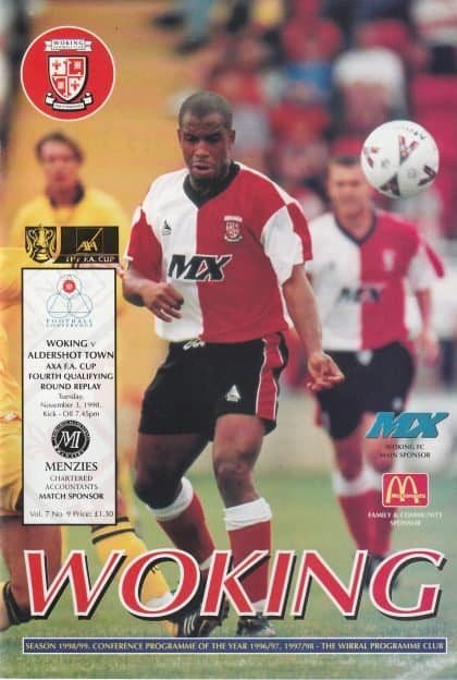 Woking v Aldershot Town  03-Nov-1998
