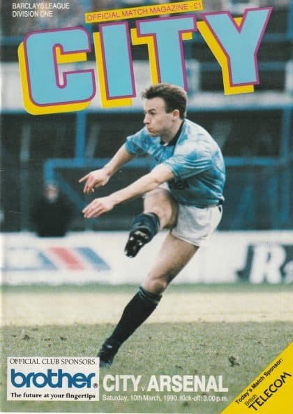 Manchester City v Arsenal 10-Mar-1990