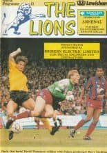 Millwall v Arsenal 11-Nov-1989