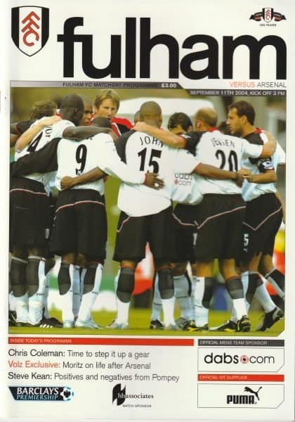 Fulham v Arsenal 11-Sep-2004