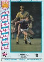 West Ham United v Arsenal 12-Oct-1985
