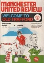 Manchester United v Arsenal 14-May-1977