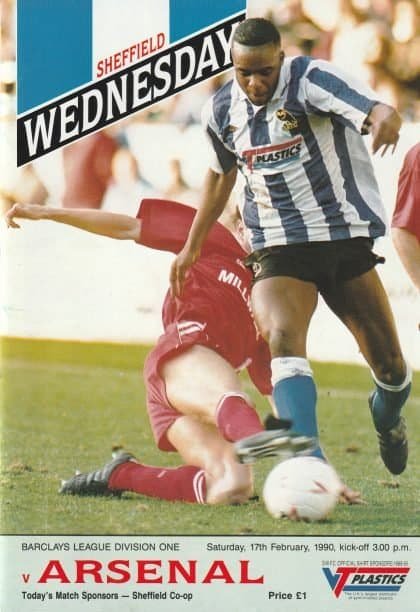 Sheffield Wednesday v Arsenal 17-Feb-1990