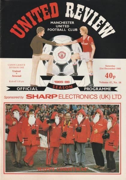 Manchester United v Arsenal 21-Dec-1985