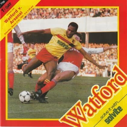 Watford v Arsenal 21-Mar-1987