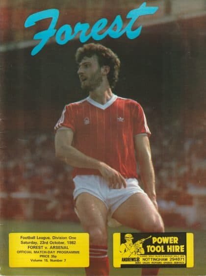 Nottingham Forest v Arsenal 23-Oct-1982