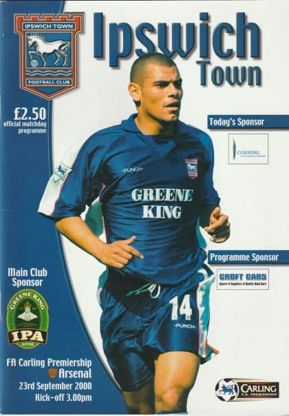 Ipswich Town v Arsenal 23-Sep-2000