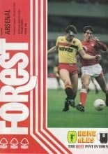 Nottingham Forest v Arsenal 27-Sep-1986