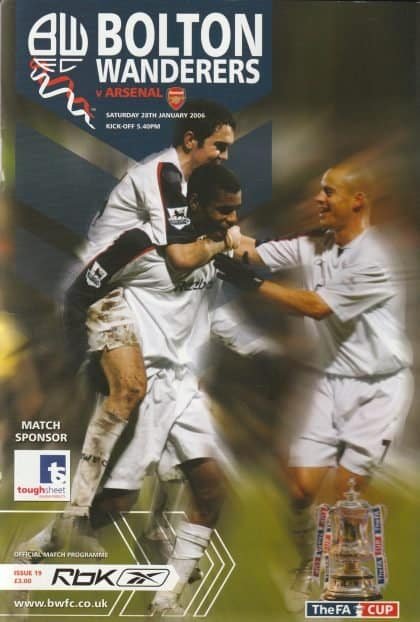 Bolton Wanderers v Arsenal 28-Jan-2006
