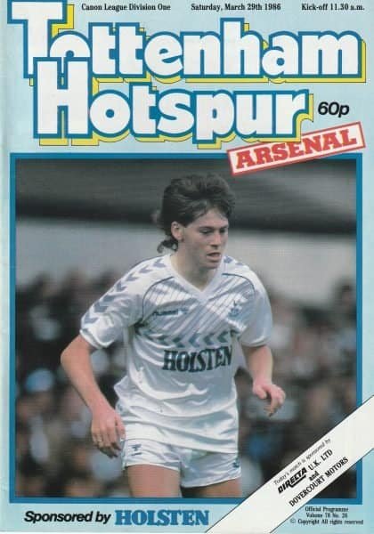 Tottenham Hotspur v Arsenal 29-Mar-1986