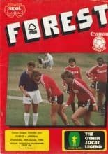 Nottingham Forest v Arsenal 29-Aug-1984
