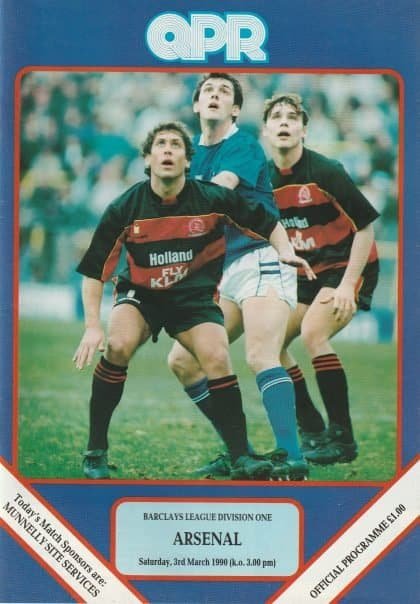 Queens Park Rangers v Arsenal  03-Mar-1990