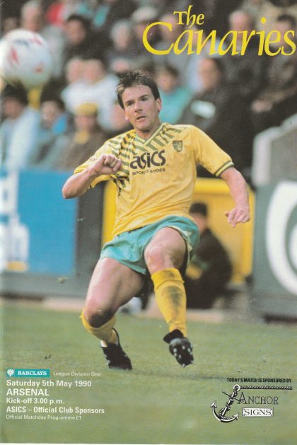 Norwich City v Arsenal   05-May-1990