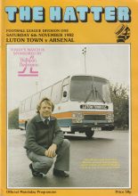 Luton Town v Arsenal 06-Nov-1982