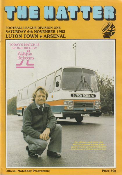 Luton Town v Arsenal 06-Nov-1982