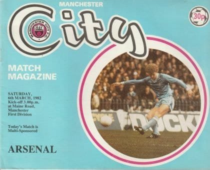 Manchester City v Arsenal 06-Mar-1982