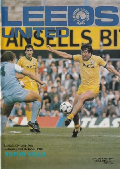 Leeds United v Aston Villa 03-Oct-1981