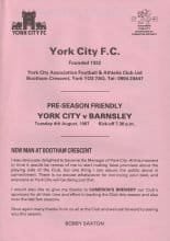 York City v Barnsley 04-Aug-1987