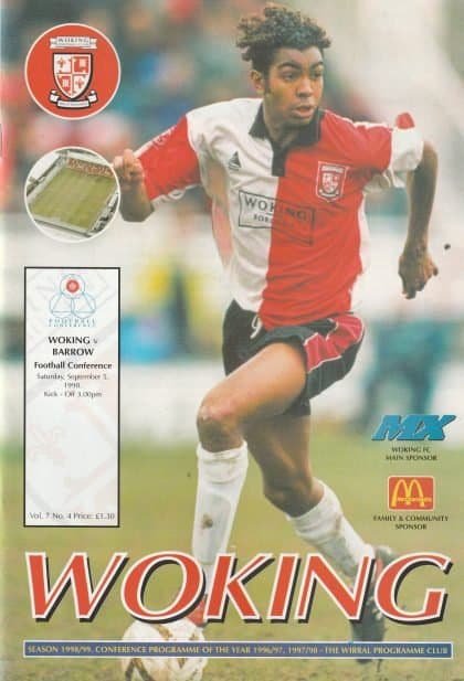 Woking v Barrow  05-Sep-1998