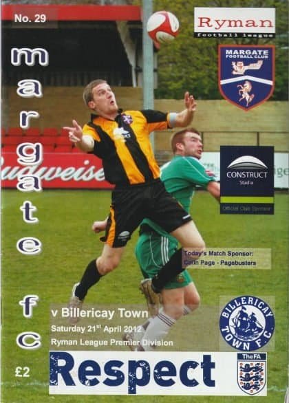 Margate v Billericay Town  21-Apr-2012
