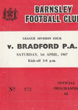 Barnsley v Bradford Park Avenue 01-Apr-1967