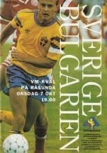 Sweden v Bulgaria  07-Oct-1992