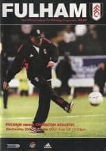 Fulham v Charlton Athletic 26-Dec-2001