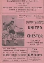 Oxford United v Chester 14-Dec-1963
