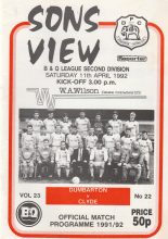 Dumbarton v Clyde  11-Apr-1992