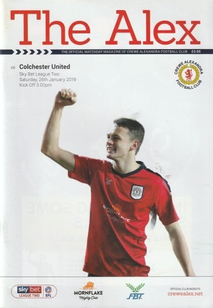 Crewe Alexandra v Colchester United  26-Jan-2019