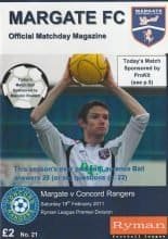 Margate v Concord Rangers  19-Feb-2011