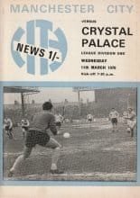 Manchester City v Crystal Palace 11-Mar-1970