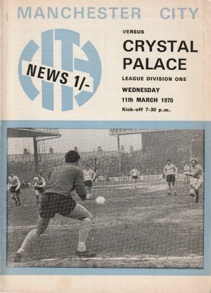 Manchester City v Crystal Palace 11-Mar-1970