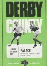 Derby County v Crystal Palace 17-Feb-1971
