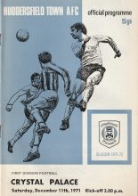 Huddersfield Town v Crystal Palace  11-Dec-1971