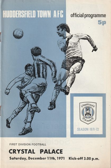 Huddersfield Town v Crystal Palace  11-Dec-1971