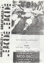 Torquay United v Elmore  28-Nov-1990