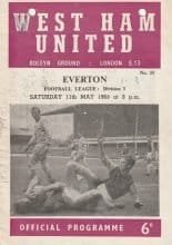 West Ham United v Everton 11-May-1968