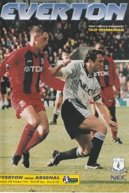 Everton v Arsenal 29-Oct-1994
