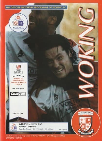 Woking v Gateshead 21-Feb-1998