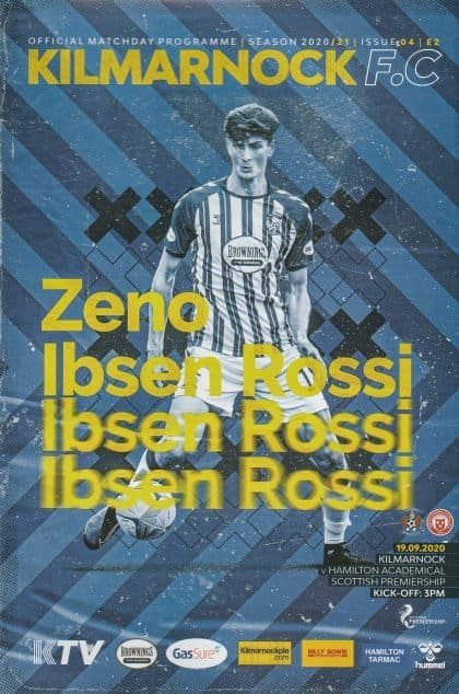 Kilmarnock v Hamilton Academical   19-Sep-2020