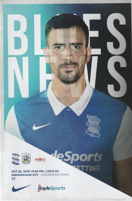 Birmingham City v Huddersfield Town  28-Oct-2020