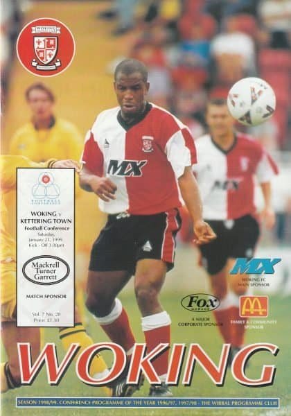 Woking v Kettering Town  23-Jan-1999
