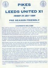 Pickering Town v Leeds United XI  22-Jul-1994