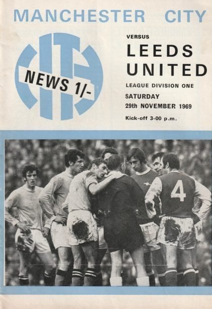 Manchester City v Leeds United 29-Nov-1969
