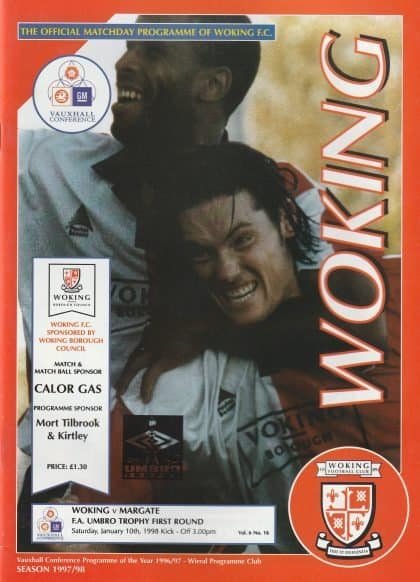 Woking v Margate  10-Jan-1998