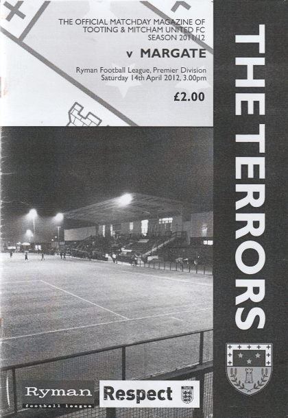 Tooting & Mitcham United v Margate  14-Apr-2012