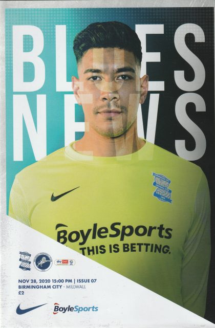 Birmingham City v Millwall  28-Nov-2020